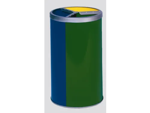 Afvalverzamelstation 3x30 Liter Ral1023/ral5010/ral6001