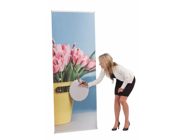 L-Banner Telescopisch 80x160-220cm
