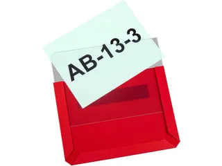 zichtpaneel,DIN A6,liggend,rood,achterzijde magnetisch - 1