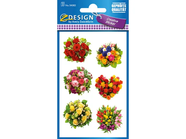 papieretiket Z-design Creative pakje a 2 vel boeketten