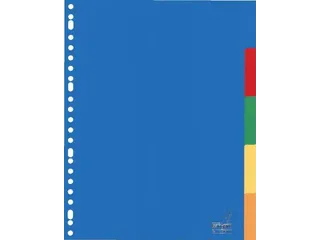 Tabblad Kangaro A4 blanco PP 120micron 5-delig 23-gaats krimp a 10 set - 1