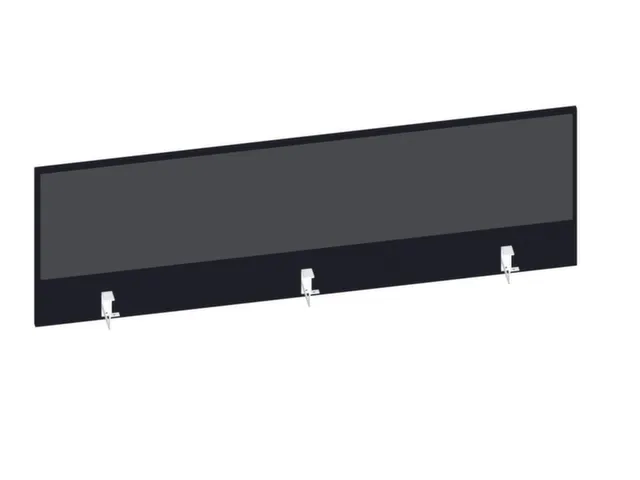 baliepaneel bureau aanbouw achter CC-zwart BN8010-antraciet 1600mm