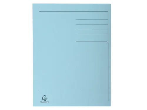 Dossiermap Exacompta Forever A4 3 kleppen 280gr blauw