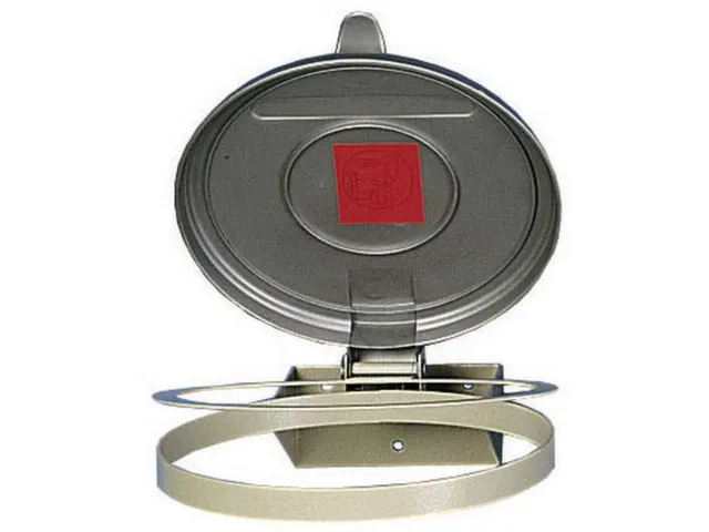 Afvalverzamelaar 120 Liter Enkelvoudig Wandmontage Deksel Zilver