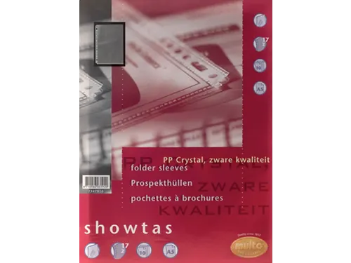 Showtas Multo A4 23-gaats PP 120micron glad glashelder 10 stuks