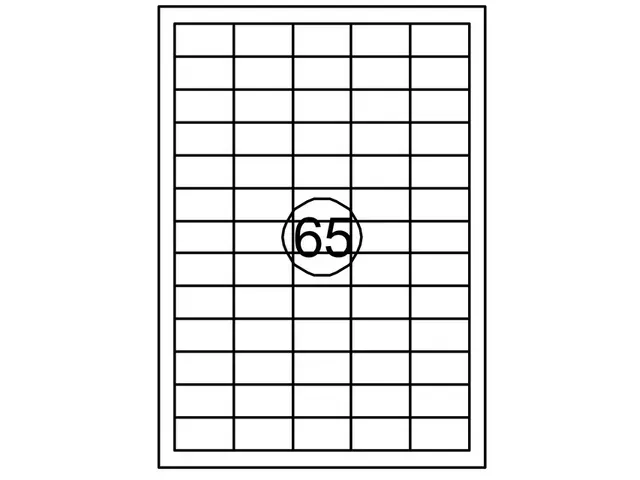 Etiket Quantore 38.1mmx21.2mm 6500 stuks XL Voordeelbundel