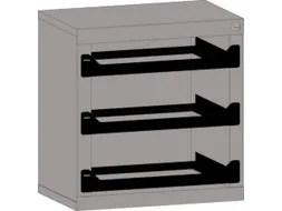 Opslagtoren Plaatstaal V Assortimentskoffers 1x 50x472x340mm
