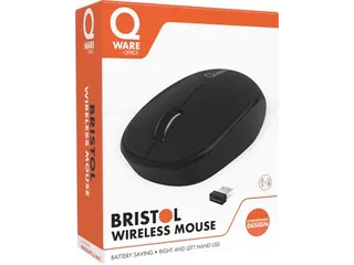draadloze muis Bristol, zwart - 4