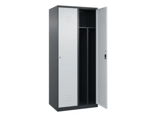 locker voor scheiding van kleding,HxBxD 1850x800x500mm,2vak