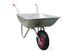 Kruiwagen 85 Liter gegalvaniseerd staal Grijs pneumatisch wiel