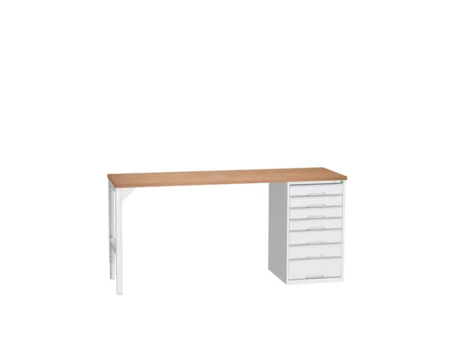 werkbank,HxBxD 930x2000x600mm,multiplexblad,2voeten/1container