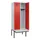 locker met bank,HxBxD 2120x800x815mm,2vak,vak B 400mm,cilinderslot