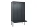 locker met bank,voor scheiding van kleding,HxBxD 2120x1200x815mm,3vak