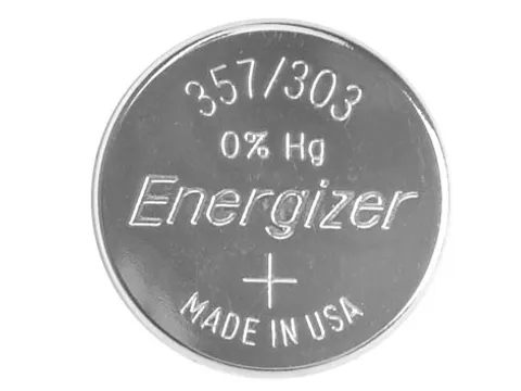 Knoopcel 357/303, Op Blister