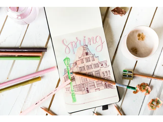 Kleurpotloden Bruynzeel 8835 Design aquarel 12stuks assorti