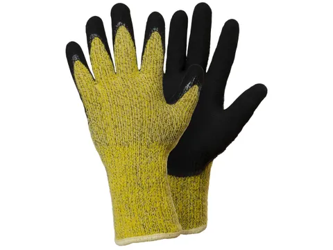 Tegera 987 snijbestendige handschoenen, zwart/geel, maat 8, per 6 paar