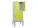 dubbeldekse locker,HxBxD 2120x800x500mm,2x2vak.,vak B 400mm