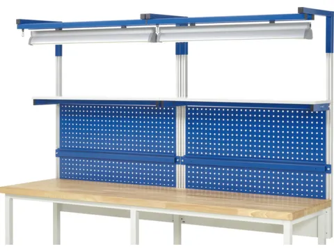 opbouwelement,v. werkbank,HxBxD 1380x2500x350mm,draagverm. 100kg,staal