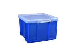 Opbergbox Really Useful 42 liter 520x440x310mm transparant blauw