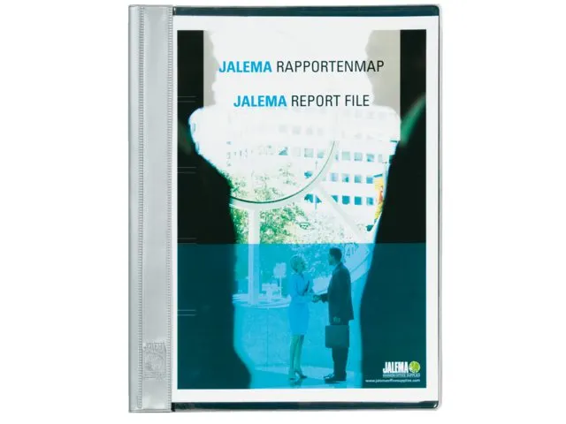 Chemise avec reliure JalemaClip A4 10 pièces gris