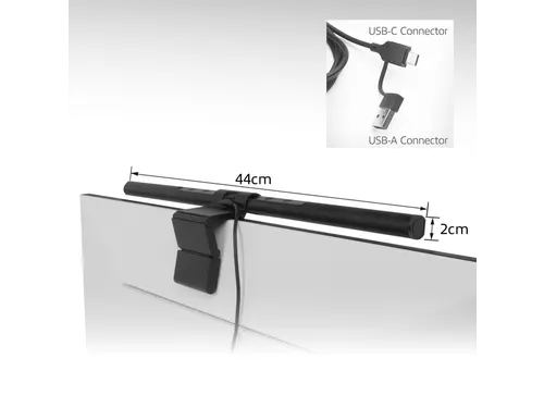 Monitor lamp ACT led dimbaar USB touchbediening