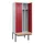 locker met bank,voor scheiding van kleding,HxBxD 2120x800x815mm,2vak