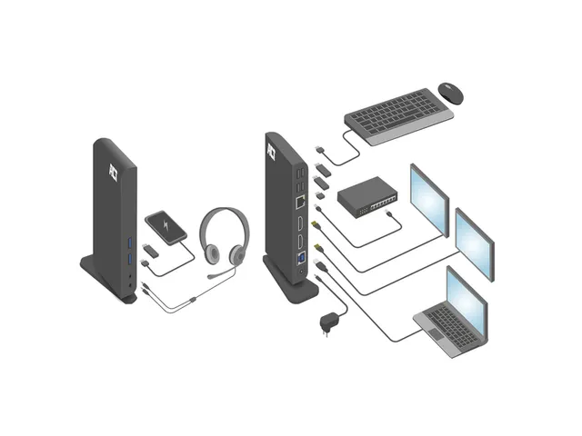 Dockingstation ACT USB-C Dual Monitor met laadpoort