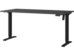 Elektrisch ihv bureau,HxBxD 710-1190x1600x800mm,blad zwart