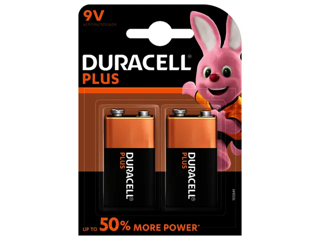 Batterij Duracell Plus Power 2x9Volt MN1604