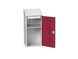 lessenaarkast 1130x525x550mm 1 legbord RAL7035 + RAL3004
