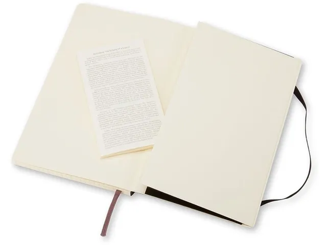 Notitieboek Moleskine XL 190x250mm lijn soft cover zwart