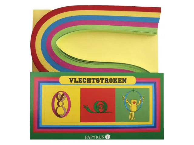 Vlechtstroken Kreatief 1.5x48cm assorti 200 stuks