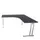 bureau in vrije vorm,HxBxD 740x1600x1600mm,vrije vorm,CC-zwart