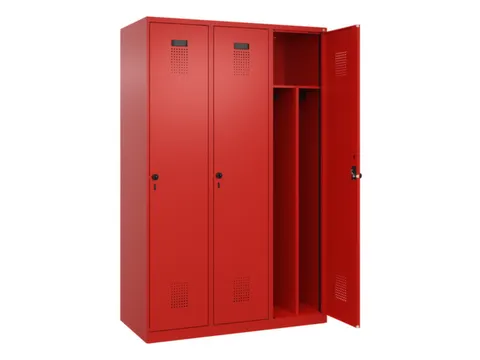 locker voor scheiding van kleding,HxBxD 1850x1200x500mm,3vak
