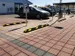 parkeerplaatsbegrenzing,B 1800mm,recyclebaar rubber,zwart/wit