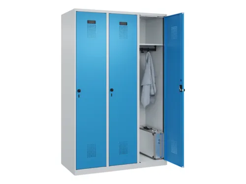 locker,HxBxD 1850x1200x500mm,3vak,vak B 400mm,draaigrendel