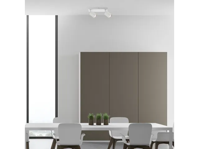 Plafondspot Integral Siena 2 spot IP20 GU10 wit