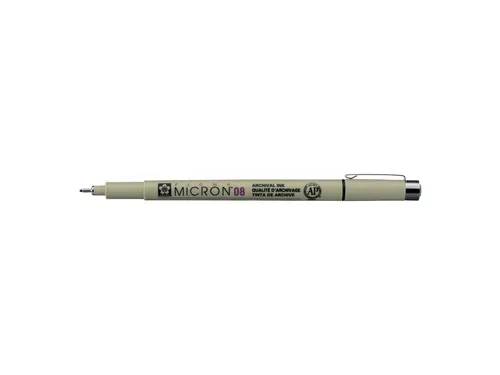 Fineliner Sakura pigma micron 08 zwart 0.5mm