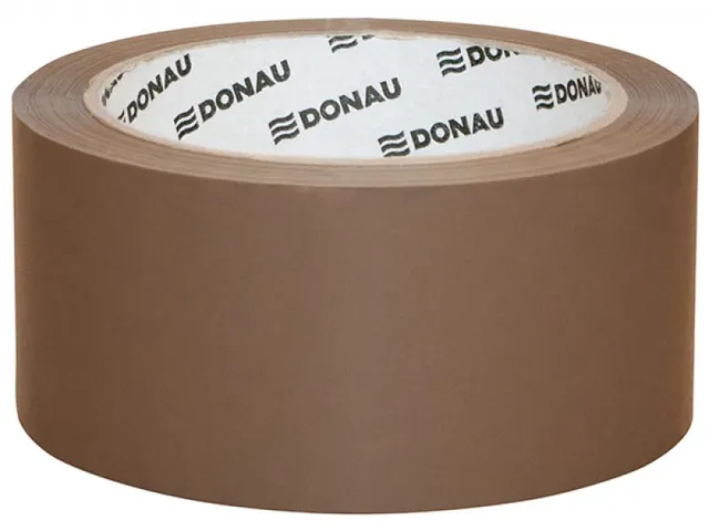 Donau verpakkingstape PP Hot-Melt 48mmx66m 50 micron bruin