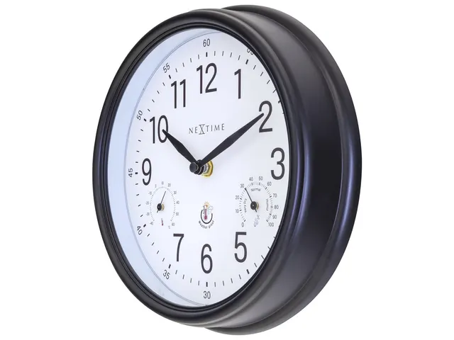 Buitenklok Nextime dia 23,5cm Jasmine met thermo- en hydrometer cijfer