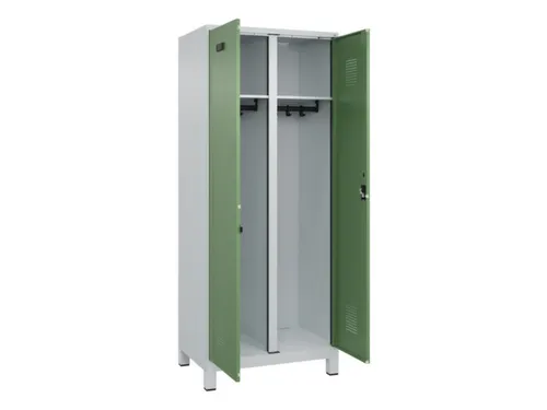 locker voor scheiding van kleding,HxBxD 1950x800x500mm,2vak