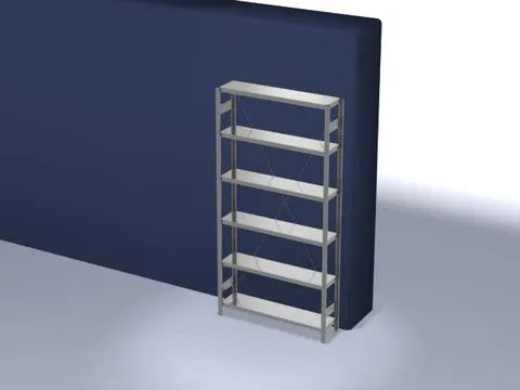 systeemstelling,grondveld,HxBxD 2500x1360x335mm,vakl. 200kg