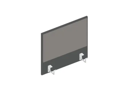 baliepaneel bureau aanbouw links MS-donkergrijs BN8078-grijs 600mm