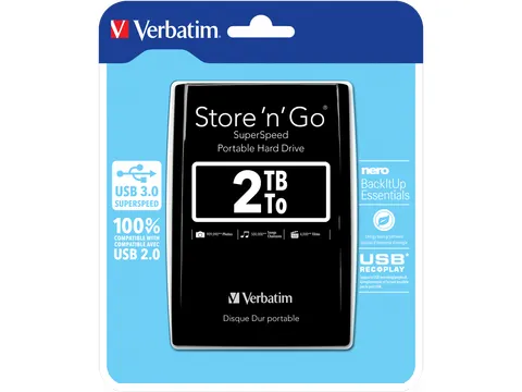 Store 'n' Go USB 3.0 Draagbare harde schijf 2TB zwart