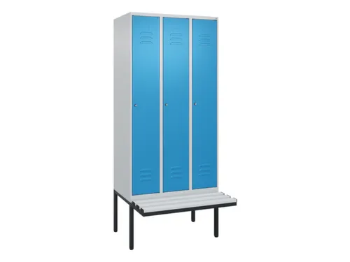 locker voor scheiding van kleding,HxBxD 2120x900x815mm,3vak