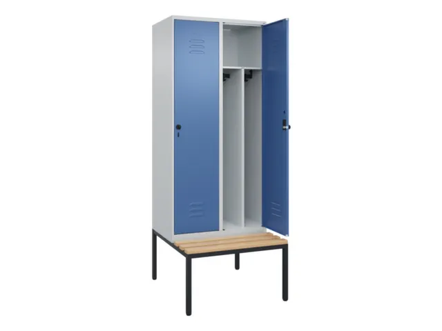 locker voor scheiding van kleding,HxBxD 2120x800x815mm,2vak