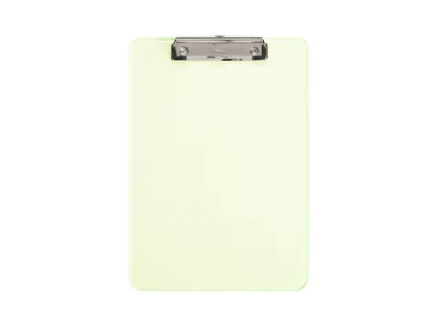 Klembord MAUL A4 staand transparant PS neon geel