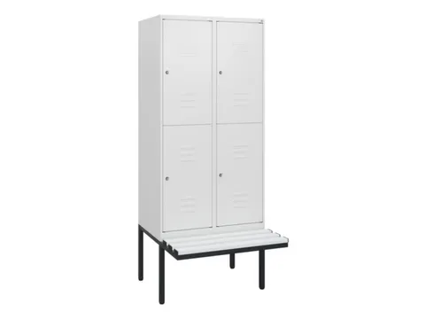 Dubbeldekse dekenkist,HxBxD 1950x800x815mm,2x2vak.,vak B 400mm