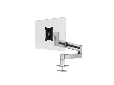 Monitorarm voor 1 scherm bureaubevestiging met bladdoorvoer Zilver