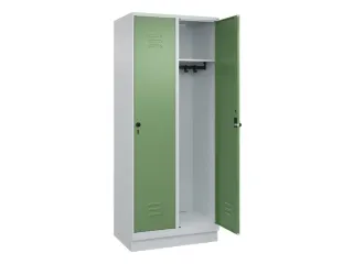locker,HxBxD 1950x800x500mm,2vak,vak B 400mm,draaigrendel,sokkel - 2